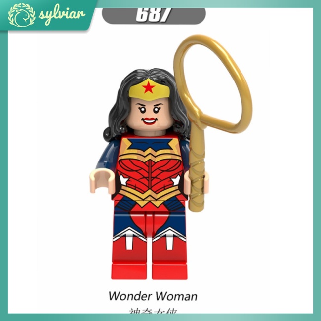 Mô Hình Đồ Chơi Lego Nhân Vật Siêu Anh Hùng Người Dơi Superman Aquaman Wonder Woman