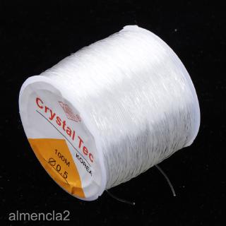 1 Roll Clear Elastic Thread Jewelry Making Cord Accessories 100 Meters 0.5mm