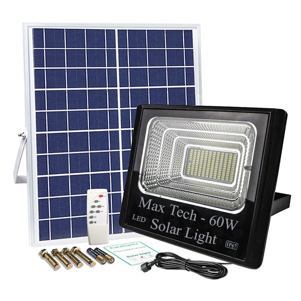 Đèn năng lượng mặt trời Max Tech 60W Solar Light - có điều khiển từ xa -  không cần sử dụng điện - D1082