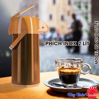 Phích nước Rạng Đông RD 2045 ST1.E - Phích đựng nước nóng thân inox siêu bền dung tích 2 lít