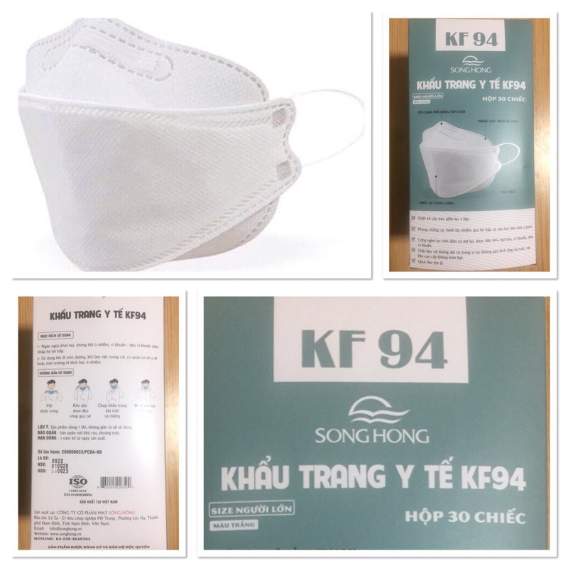 Khẩu trang y tế KF94 Sông Hồng