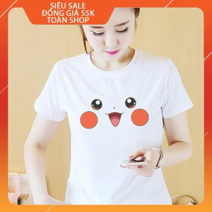 [ĐỒNG GIÁ 65K TOÀN SHOP] Áo thun nam nữ in đôi mắt pokemon, đôi mắt anime, áo thun pokemon-008