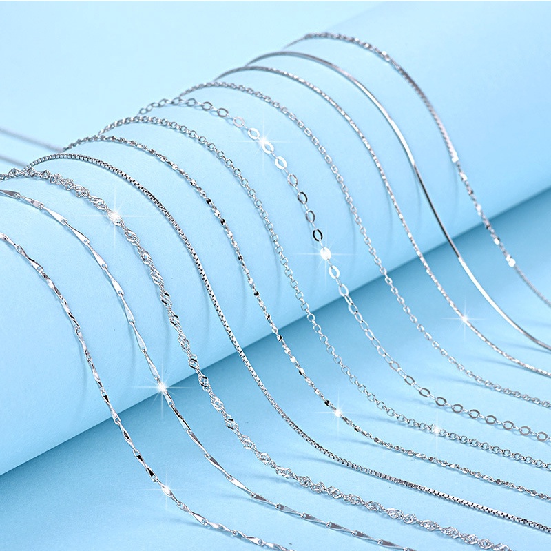 Vòng cổ Bạc 925 40/45/50/55/60 Cm Thiết Kế Thời Trang