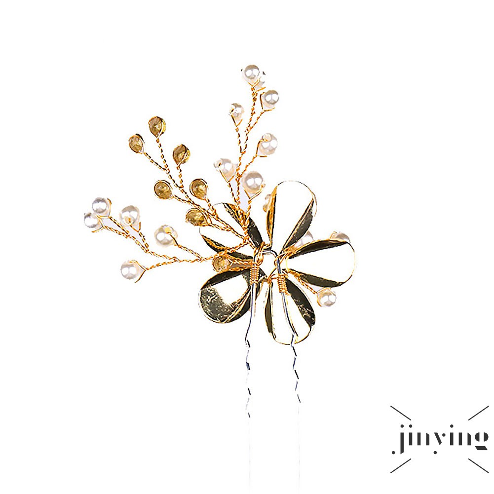 GETNOIVAS Trâm cài tóc phối đá phong cách retro cho nữ