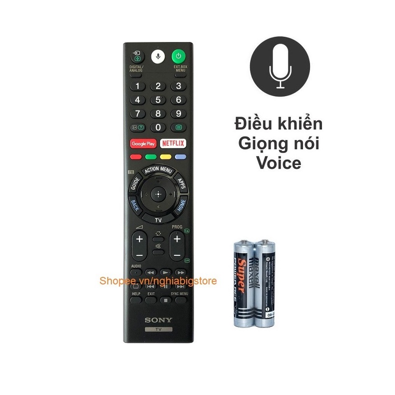 Remote Điều Khiển Tivi SONY Giọng Nói, Smart TV