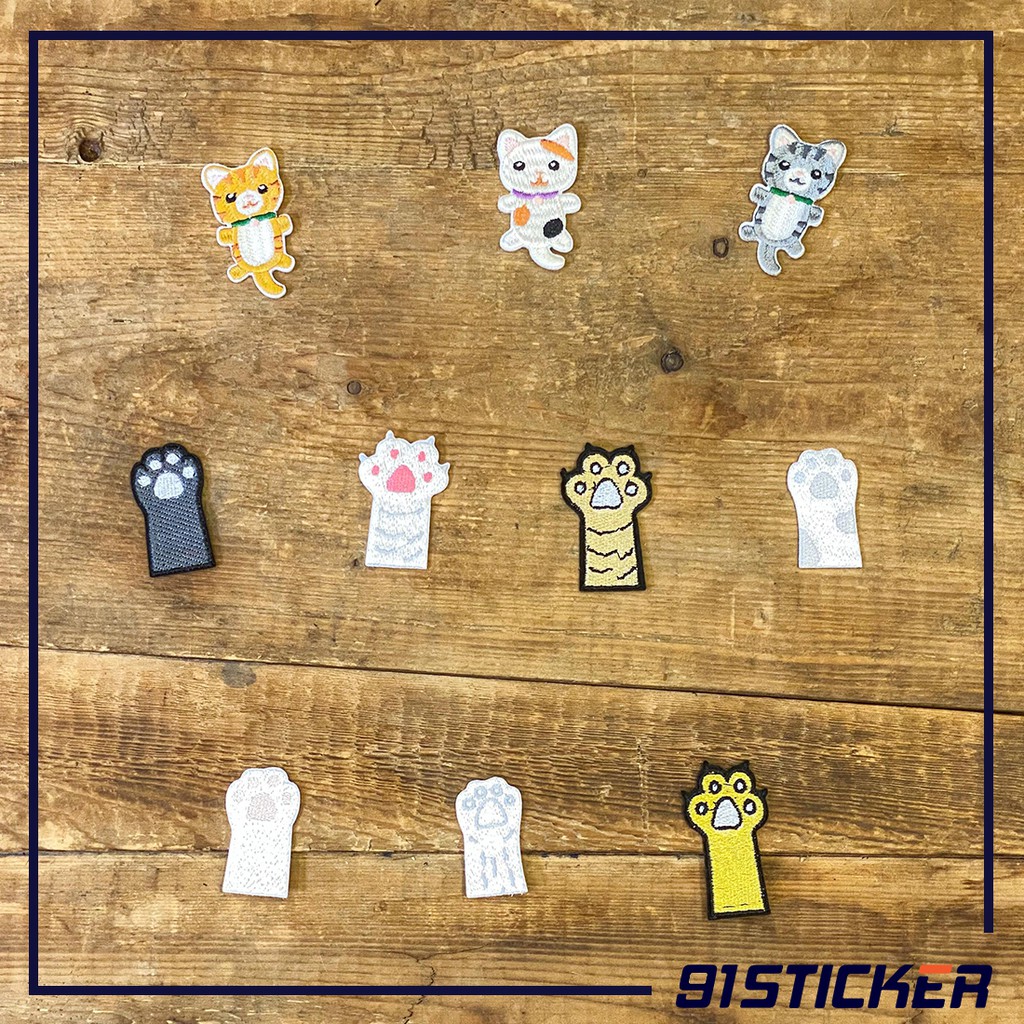 Sticker vải ủi 91Sticker hình con vật dễ thương dùng trang trí, quần áo thời trang, phụ kiện