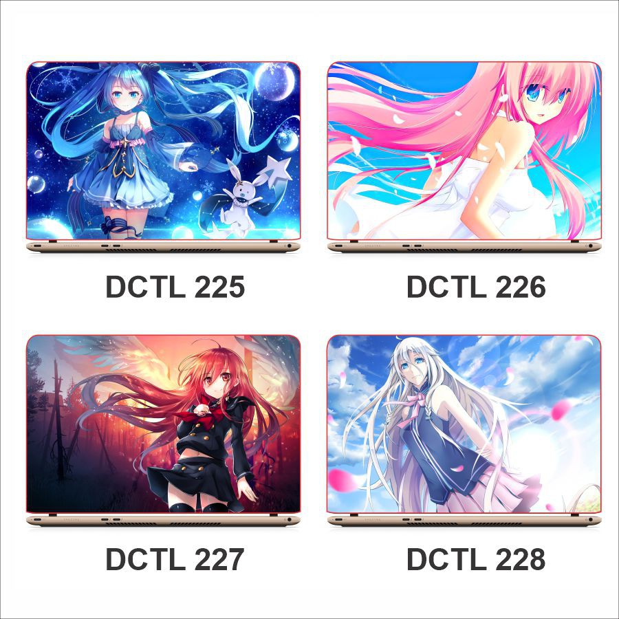 Miếng decal dán mặt lưng Laptop chủ đề Anime - có in theo yêu cầu - Mã DCLT 201 - 236 | BigBuy360 - bigbuy360.vn