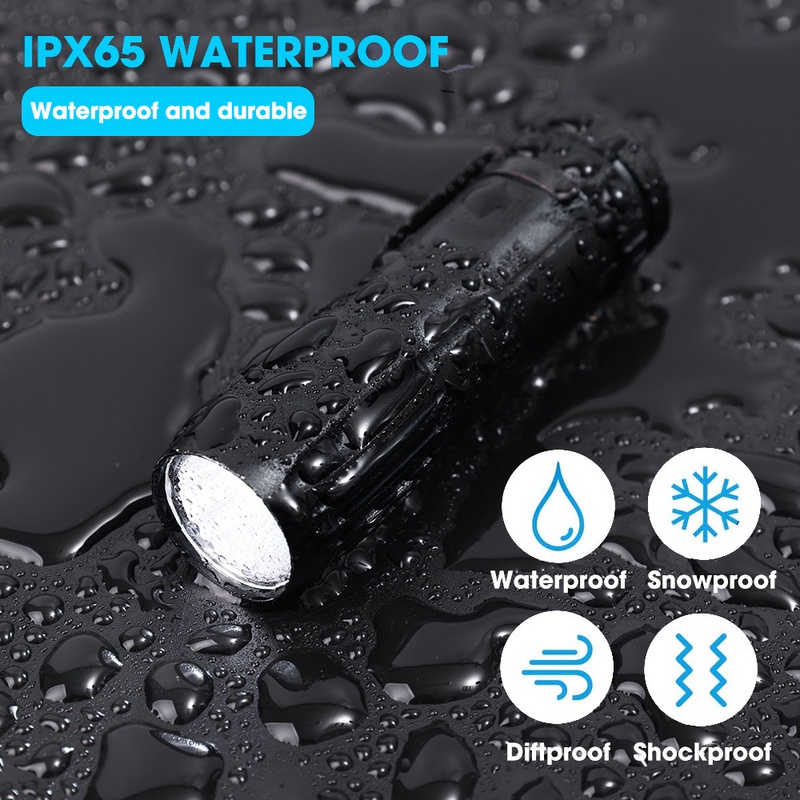 Đèn Pin LED Mini Siêu Sáng Sạc USB Bỏ Túi Tiện Dụng