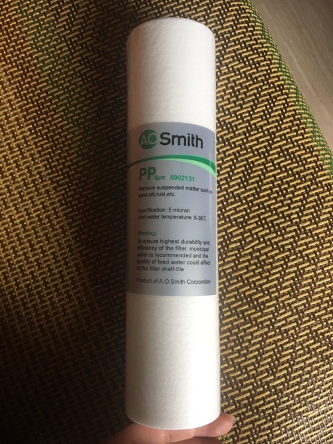 Lõi số 1 AOSmith Pp 5micron - Dùng cho cốc tiền lọc máy Aosmith | BigBuy360 - bigbuy360.vn