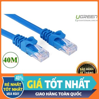 Cáp mạng Cat6 đúc sẵn dài 40m chính hãng Ugreen 11225 cao cấp