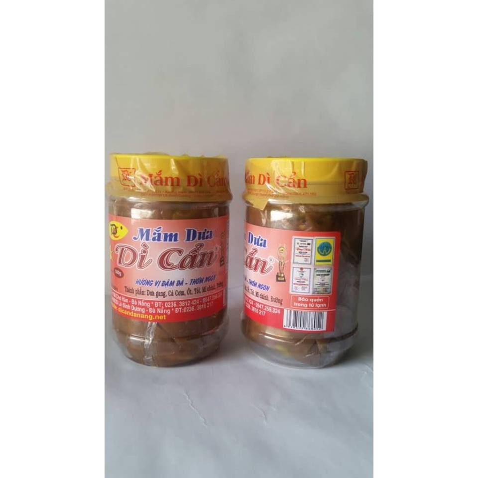 Quận 10 - Mắm Dưa Dì Cẩn Đà Nẵng hủ 500g [chính gốc]