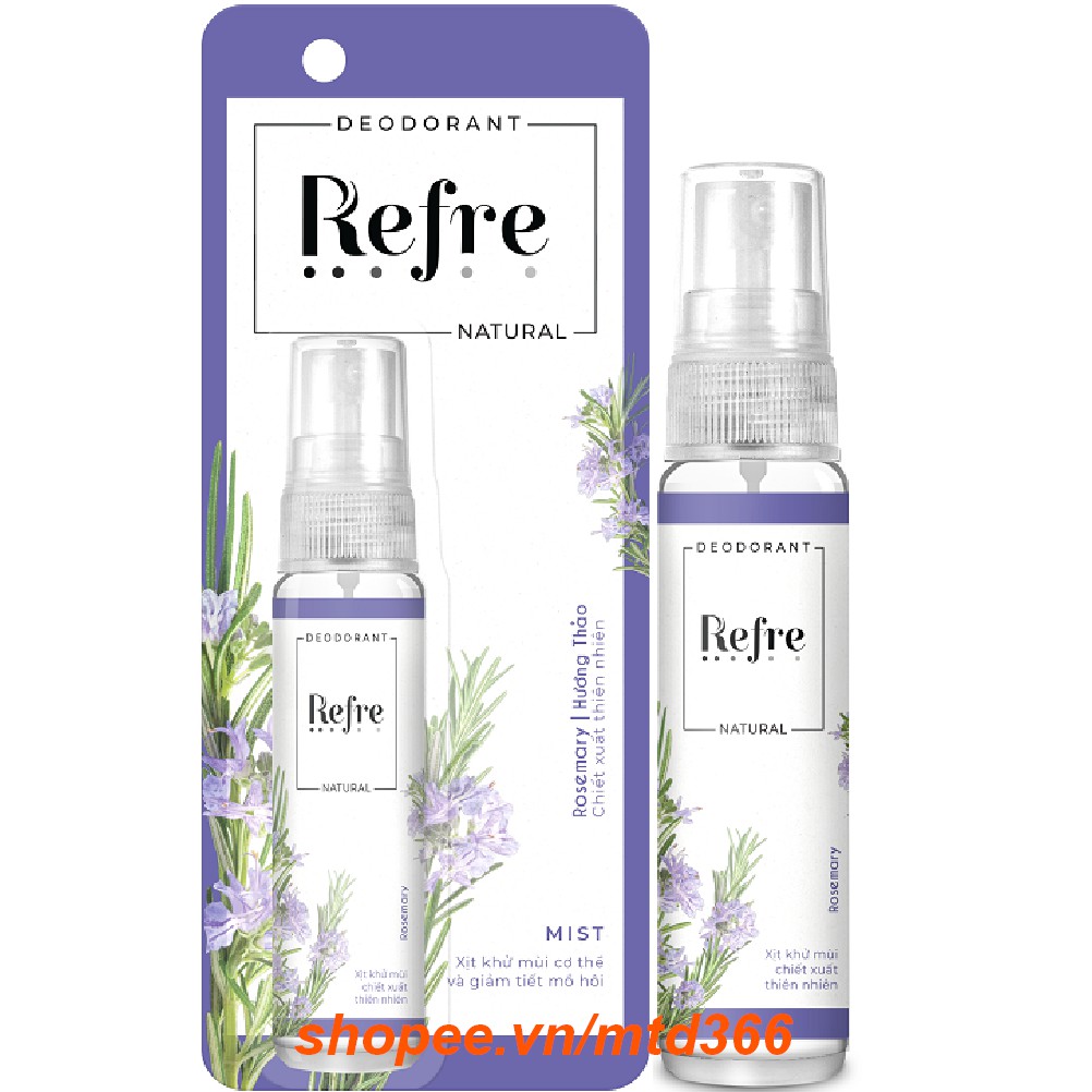 Xịt Khử Mùi Refre 30ml Với Nhiều Phân Loại Giúp Bạn Dễ Lựa Chọn Hơn