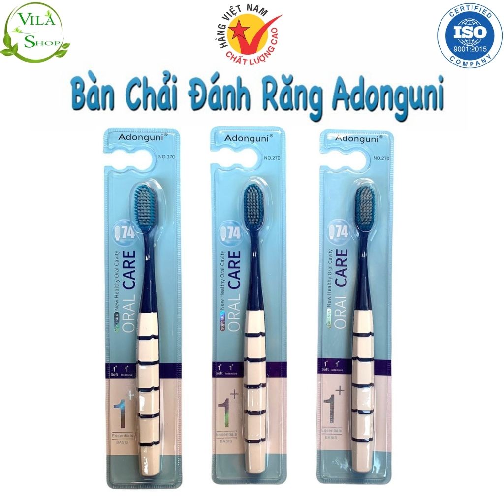 Bàn Chải Đánh Răng Người Lớn, Bàn Chải Răng ADONGUNI NO.270, Sợi Lông Siêu Mềm Giúp Bảo Vệ Nướu