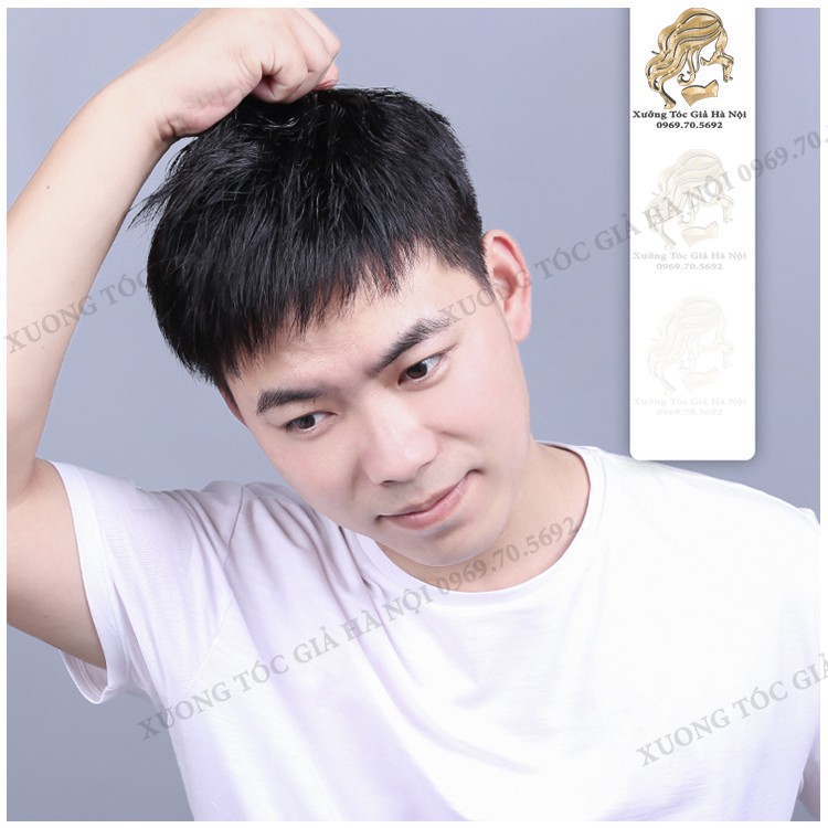 Mái hói nam ❤️ 100% tóc thật ❤️ xưởng tóc giả Hà Nội