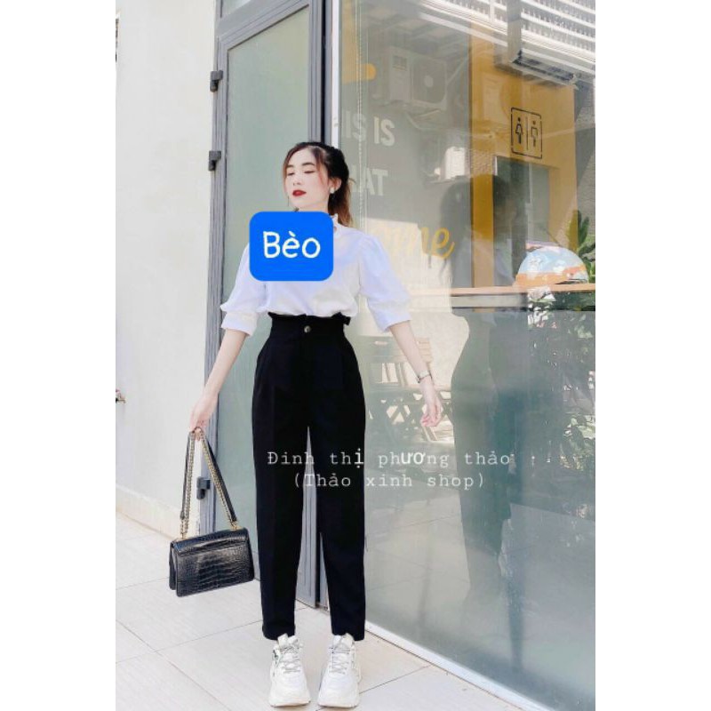 Quần baggy vải dáng xuông hàng đẹp các mã theo phân loại