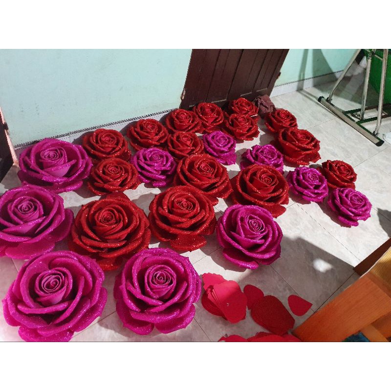 Đầu Hoa hồng kim tuyến khổng lồ sz 20.sz25 sz30 đến 40cm