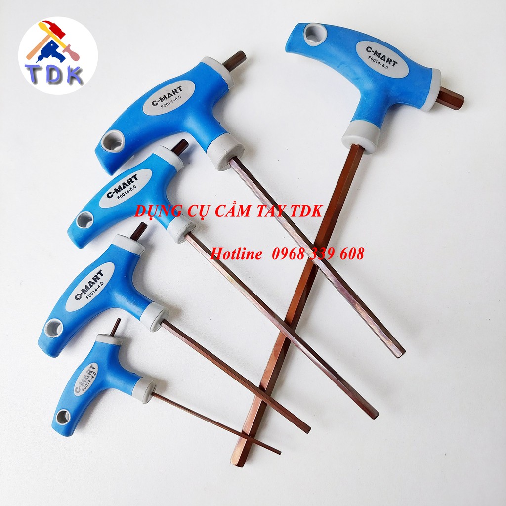 Lục giác chữ T C-Mart F0014 đủ cỡ từ 2-10mm