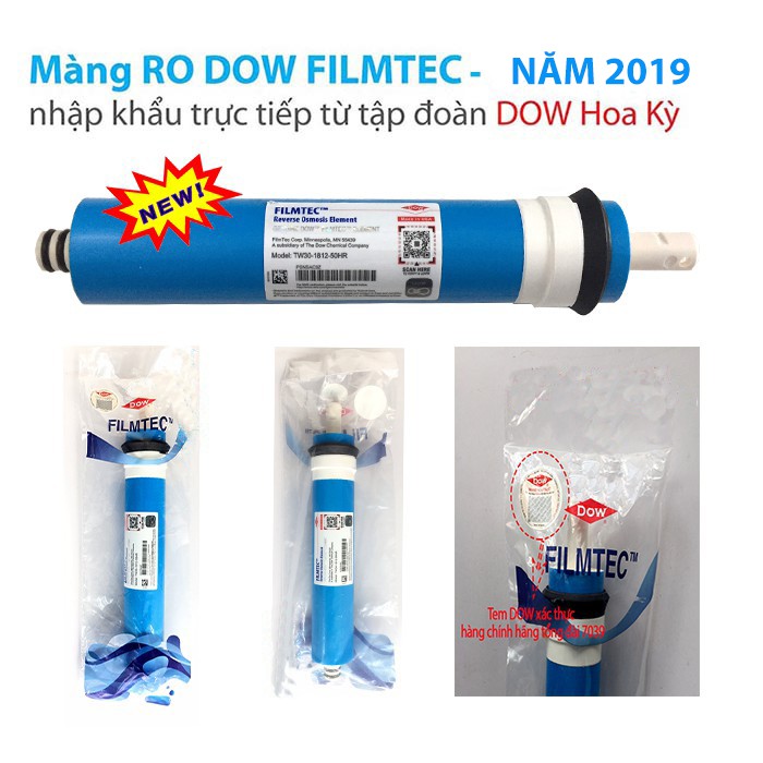 Màng Lọc Nước RO Dow Filmtec USA (New) Chính Hãng