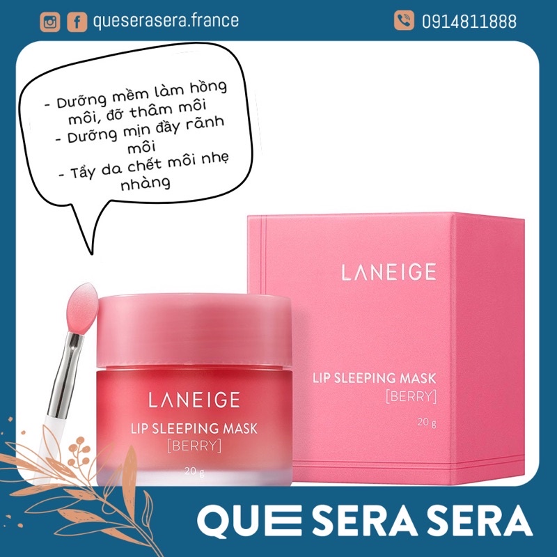 Mặt nạ dưỡng môi Laneige Lip Sleeping mask mùi dâu