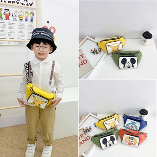 Bobora Pikachu Hai Lớp Hoạt Hình Bé Trai Túi Thời Trang Phiên Bản Hàn Quốc Dễ Thương Túi Thắt Lưng Mini Nhỏ Túi Ngực Hợp Thời Trang Đẹp Trai Hoạt Hình Túi Ngực