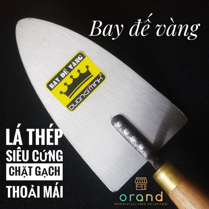 Bay xây dựng bay đế vàng cán 2 đầu đồng dụng cụ xây dựng làm vườn cao cấp BX01