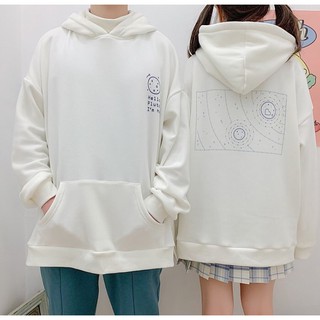 Áo Hoodie Xẻ Tà dễ thương ( form unisex)