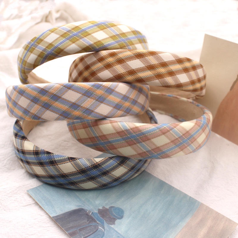 Băng Đô Bản Rộng Họa Tiết Kẻ Sọc Thời Trang Cho Nữ