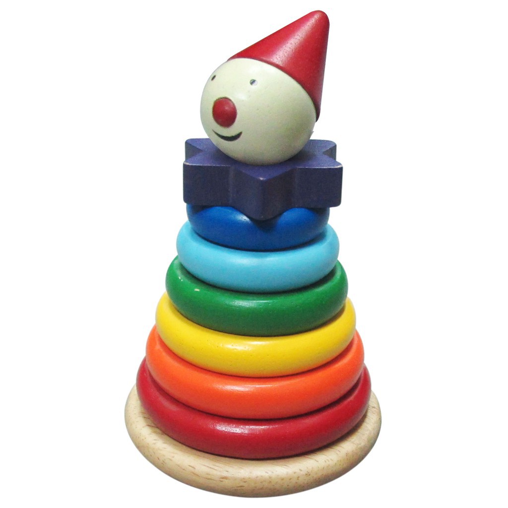 Cầu Vồng chú hề Winwintoys. Đồ chơi thông minh dạy cho bé kỹ năng montessori.
