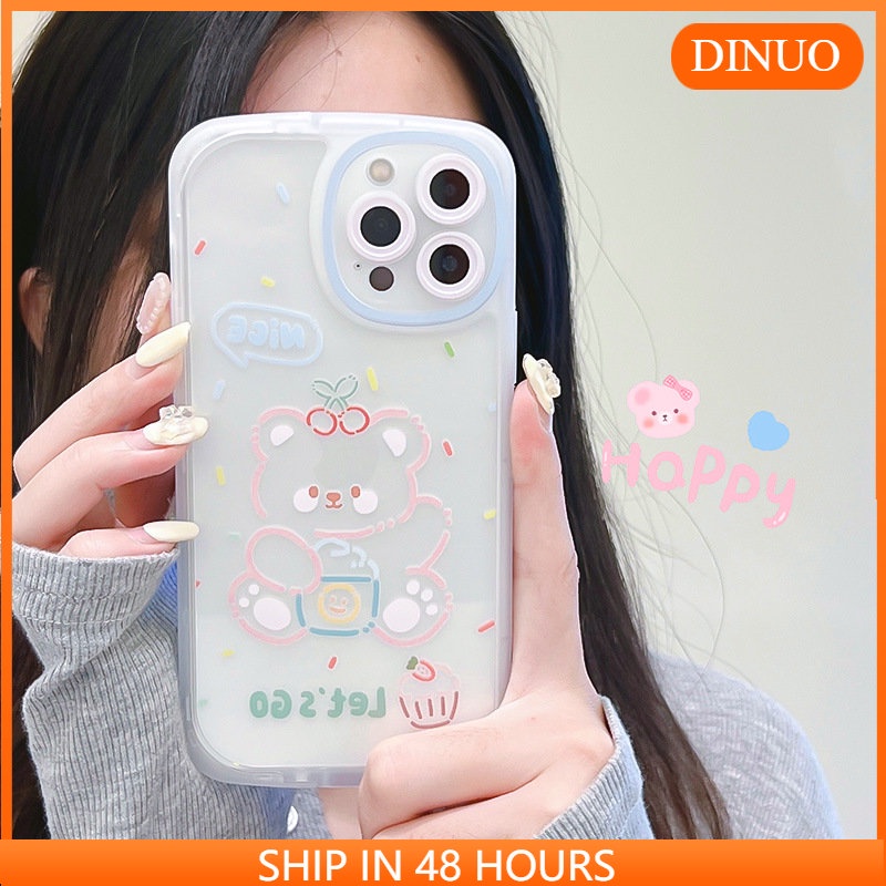 Ốp Điện Thoại Hình Gấu Dễ Thương Cho iphone7 / 7plus / 8 / 8plus / xs / 11 / 12 / 13 / 14 / pro / max / plus / promax