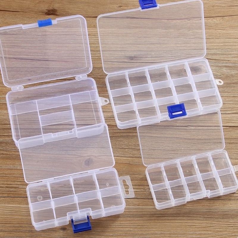 Hộp đựng trang sức trong suốt nhiều ngăn tiện lợi đa năng