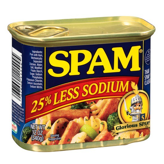 Thịt hộp SPAM 25% Less Sodium