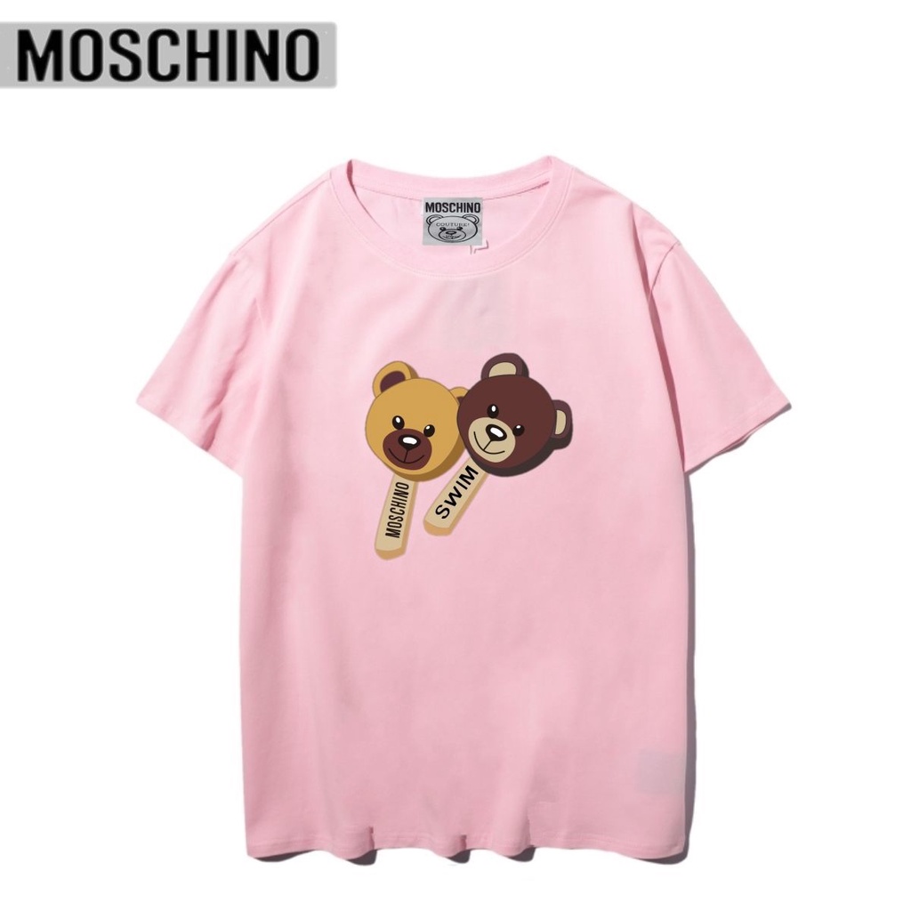 Áo Thun Moschino Ngắn Tay Cổ Tròn In Hình Moschino 22 Kiểu Tùy Chọn Dễ Phối Đồ Cho Học Sinh