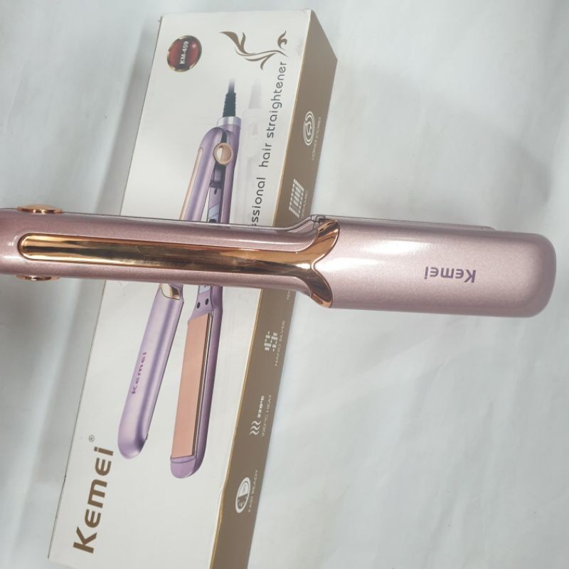 Máy kẹp duỗi và uốn tóc KEMEI KM-459 2 trong 1 chuyên dụng dành cho nữ