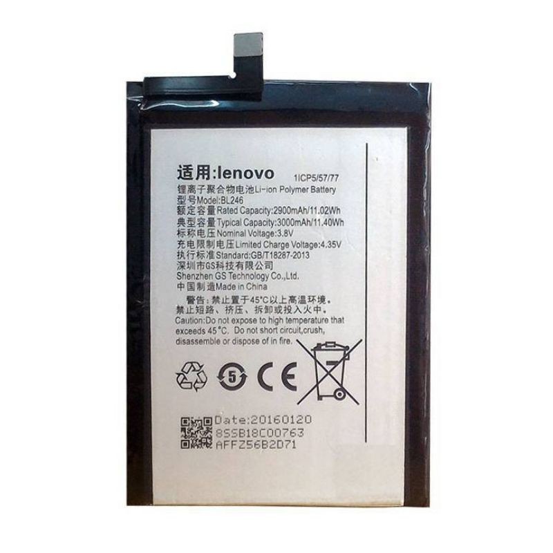 Pin xịn Lenovo BL246 Vibe Shot Z90a40 3000mAh Zin Máy - Bảo hành 6 tháng