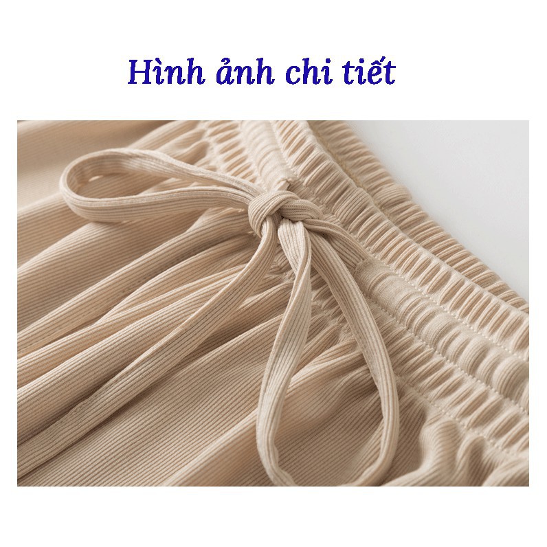 Quần ống rộng culottes vải tăm 92cm | BigBuy360 - bigbuy360.vn