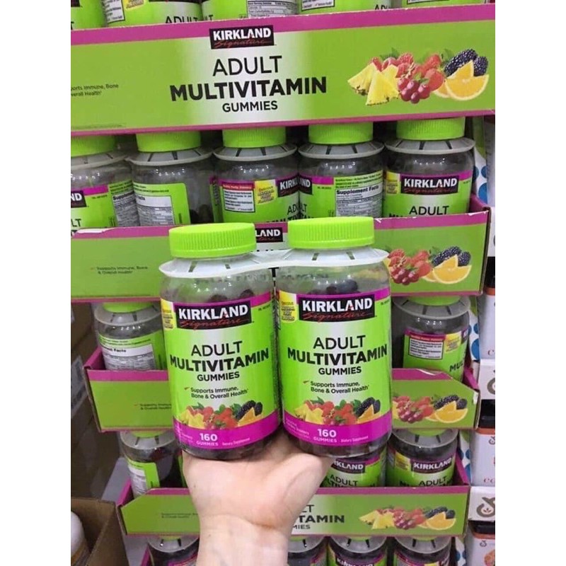 Kẹo dẻo bổ sung 10 loại Vitamins cho người lớn , Kirkland Adult Multivitamin Gummies, 160 viên | BigBuy360 - bigbuy360.vn