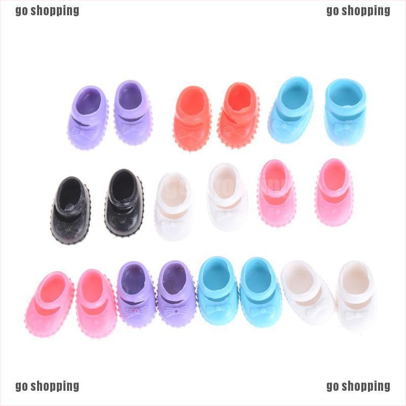 {go shopping}5Pairs 12cm Doll Shoes Accessories Kelly Doll Confused Doll Shoes Kids Gift Toy