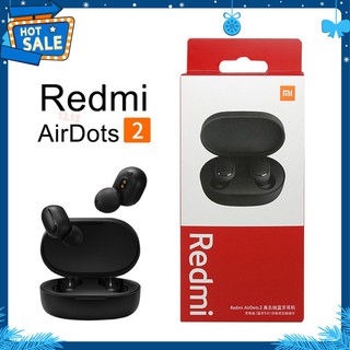 [CHÍNH HÃNG] Tai Nghe Bluetooth Redmi Airdots 2 Đen True Wỉreless - Bluetooth 5.0 - Chống Ồn - Mic
