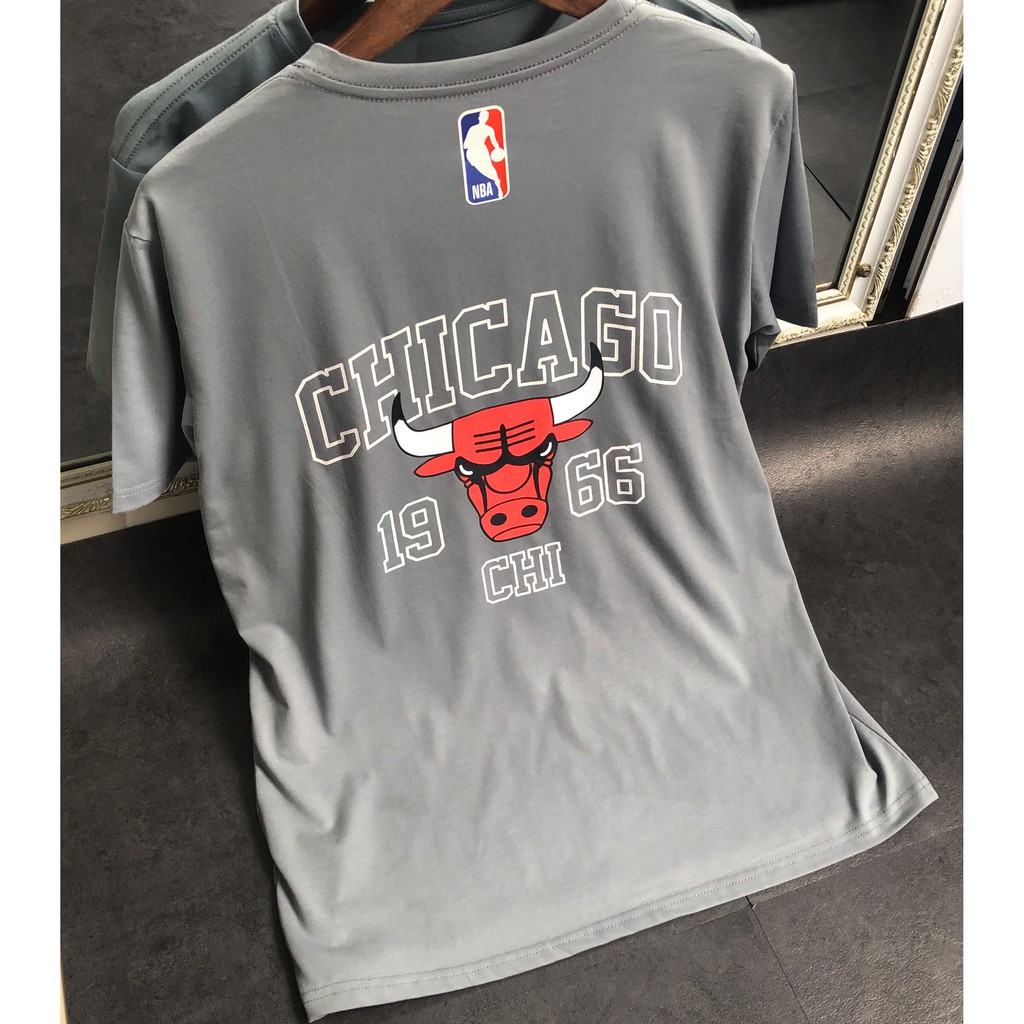 Áo thun nam nữ NBA CHICAGO logo thêu, áo phông tay lỡ unisex, Dricco_official