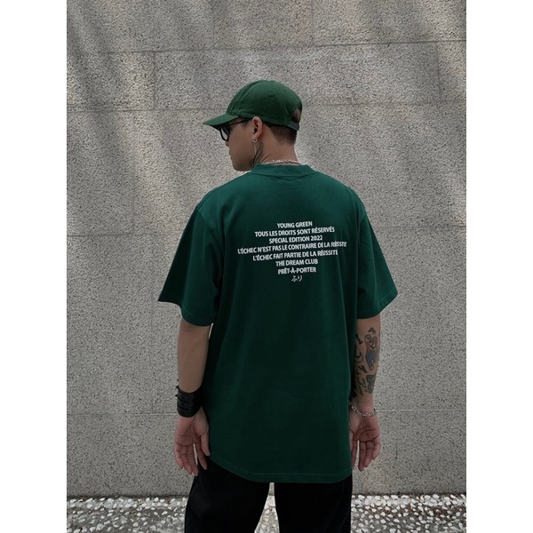 Áo Thun Young Green PRÊT-À-PORTER - Chất liệu 100% thun cotton vải 250gsm
