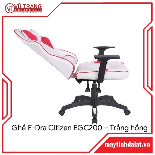 Ghế Chơi Game - E-Dra CitiZen EGC200 Màu Trắng Hồng - Ghế Xoay Văn Phòng Giá Rẻ
