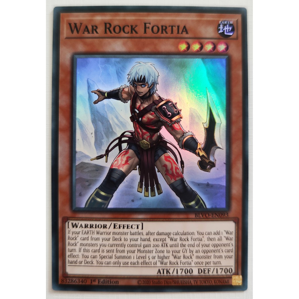 [Thẻ Yugioh] War Rock Fortia |EN| Super Rare