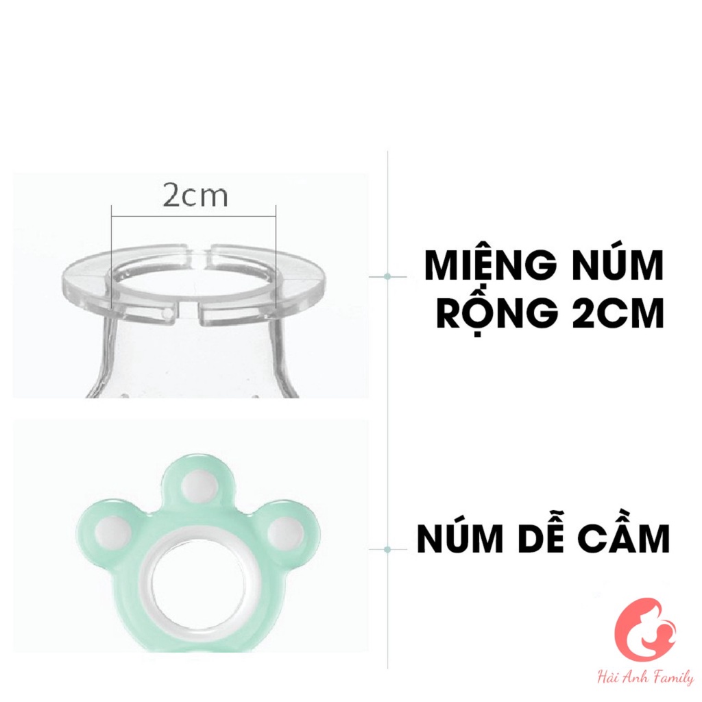 Túi nhai silicon Misuta cho bé ăn dặm chống hóc cao cấp