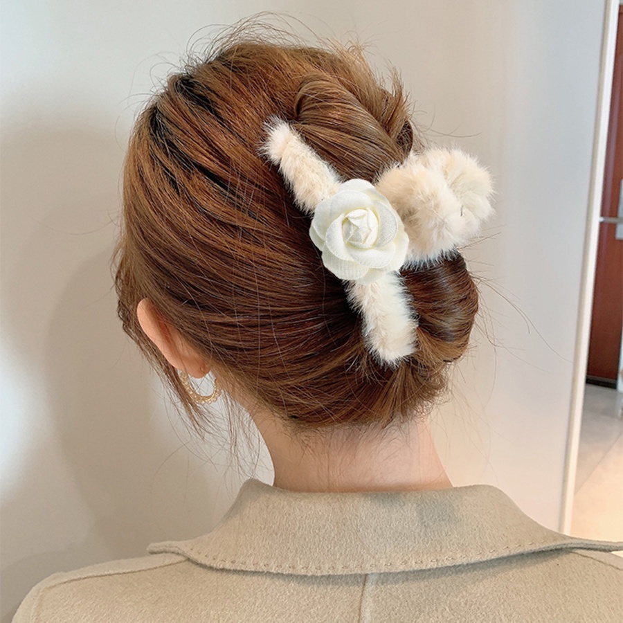 Kẹp tóc hình bông hoa màu sắc thời trang cho nữ