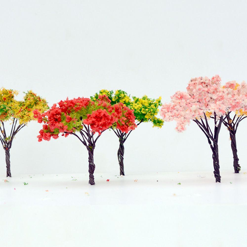 PINEVN Set 10 / 10 Mô Hình Cây Hoa Nhân Tạo Dùng Để Trang Trí Tiểu Cảnh