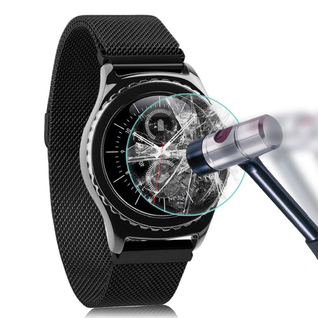 Set 2 kính cường lực bảo vệ mặt đồng hồ thông minh dành cho Samsung Gear S2 Classic/ S3/ Gear Sport
