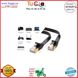 Cáp mạng Cat7 chống nhiễu(băng thông10Gbps) dây dẹt UGREEN NW106: 11261 11262 11263 11265 11266
