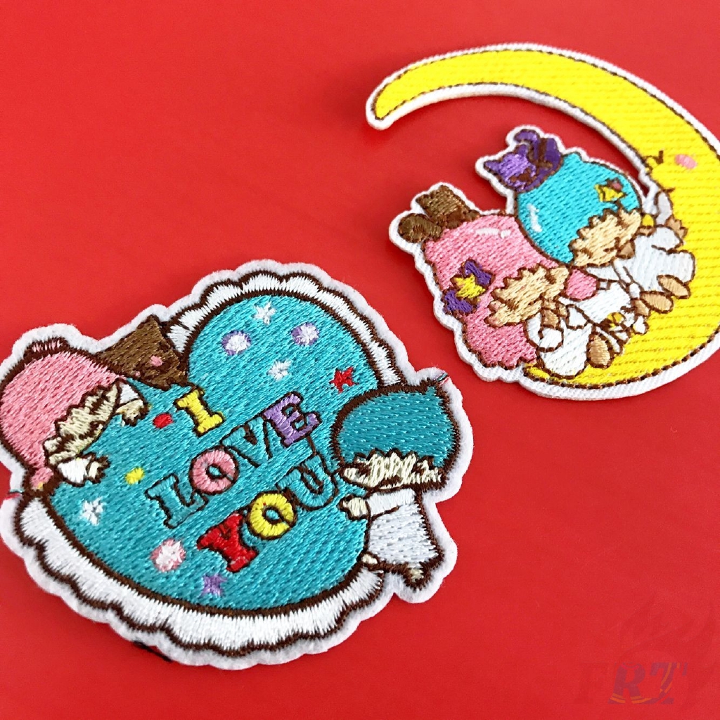 Miếng vá quần áo thêu / ủi hình hoạt hình Sanrio dễ thương