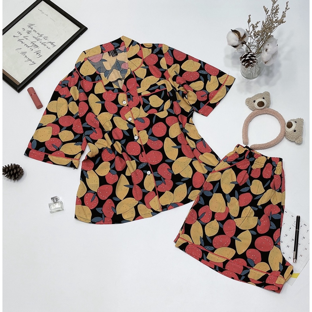 Pijama đùi chất tole lanh hàng VNXK