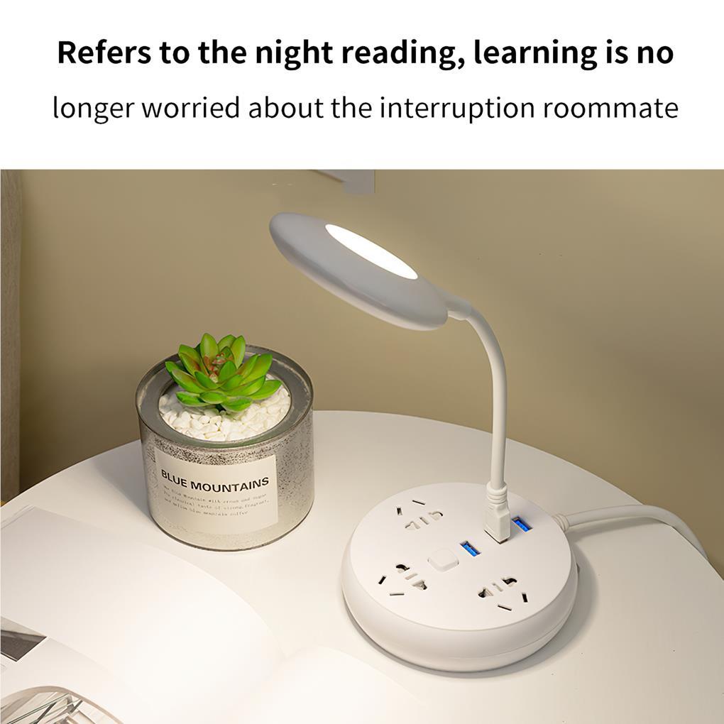 Đèn Đọc Sách Để Bàn 12 LED Sạc Cổng USB Có Thể Điều Chỉnh Góc Độ